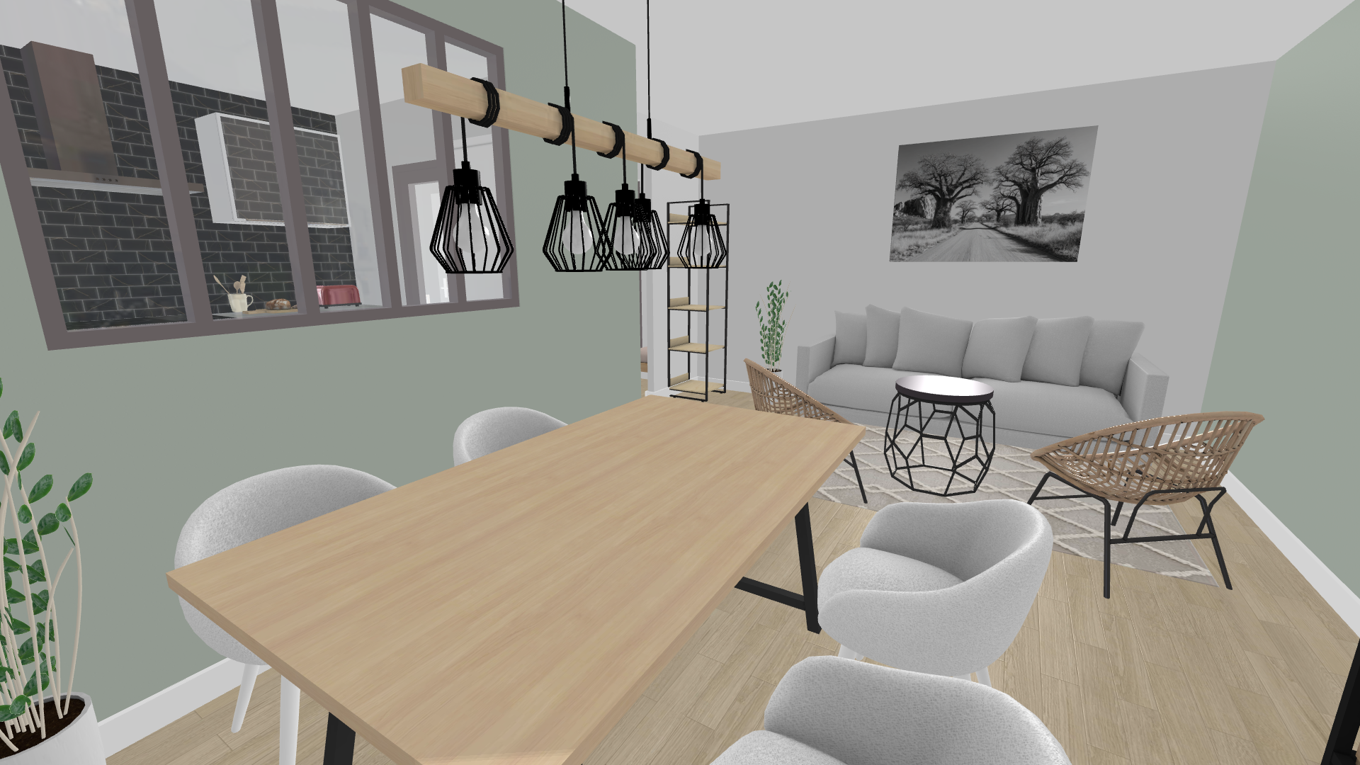 Visuel 3D salle à manger